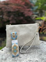 Izzy Crossbody w/ Guitar Strap in Beige