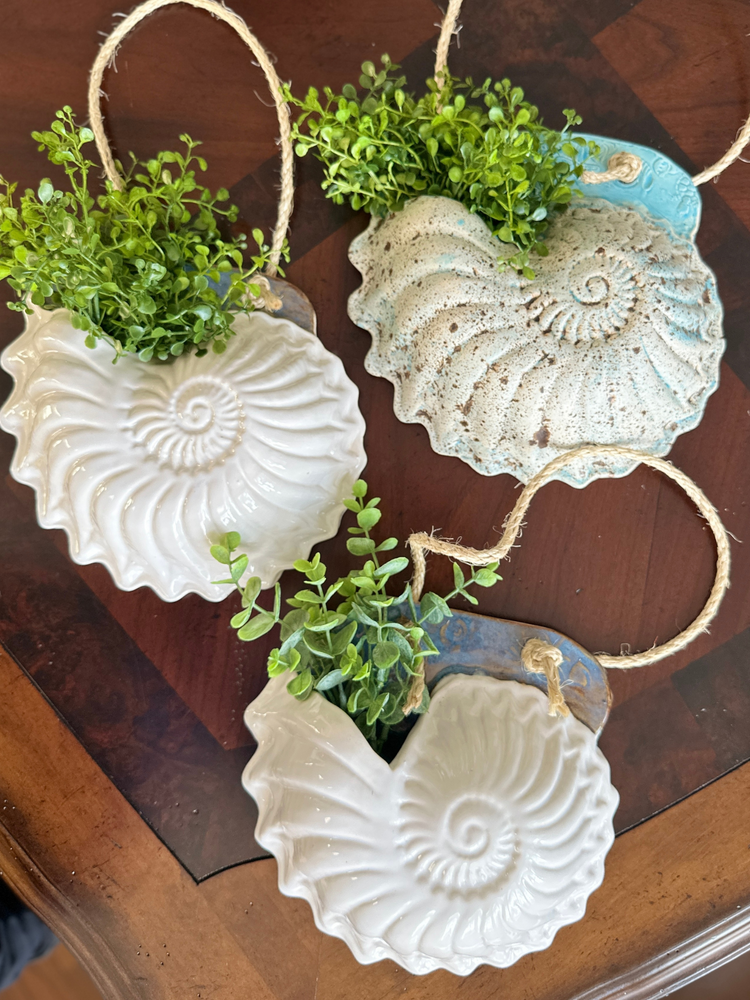 Handmade Seashell Wall Pockets