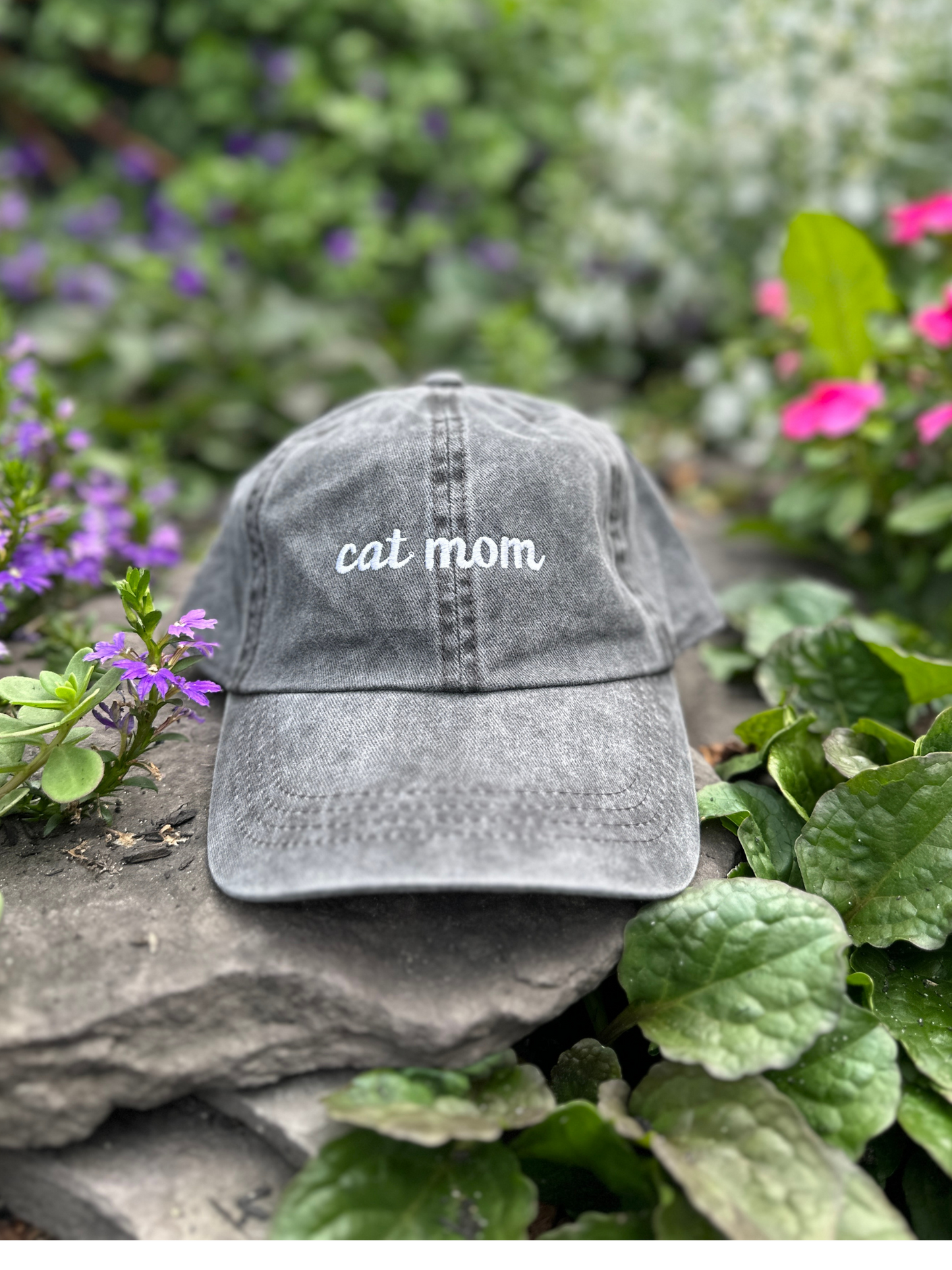 Cat Mom Baseball Hat – Wild Magnolia - Main Image