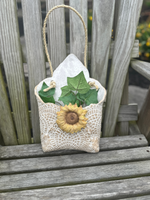 Handmade Pottery Sunflower Wall Pockets