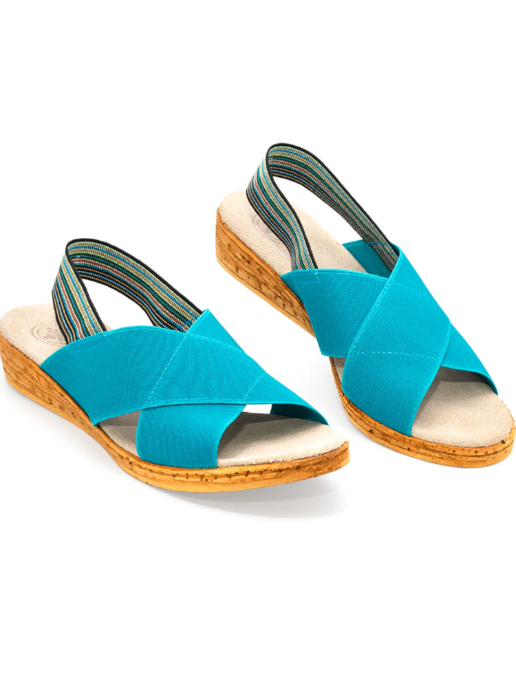 Charleston Shoe Co Atlantic Turquoise Jolly Sandal