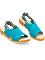 Charleston Shoe Co Atlantic Turquoise Jolly Sandal - Wild Magnolia