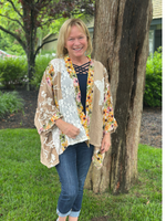 Mocha Multi Floral Cardigan