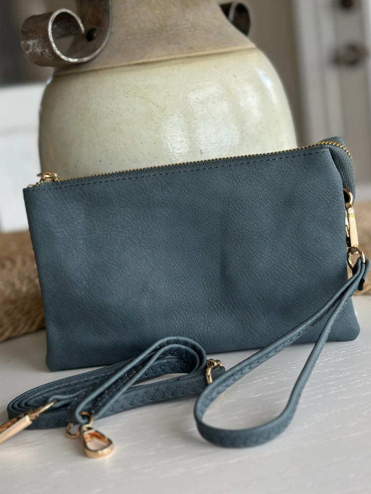 Riley Crossbody Bag in Denim Blue