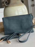 Riley Crossbody Bag in Denim Blue