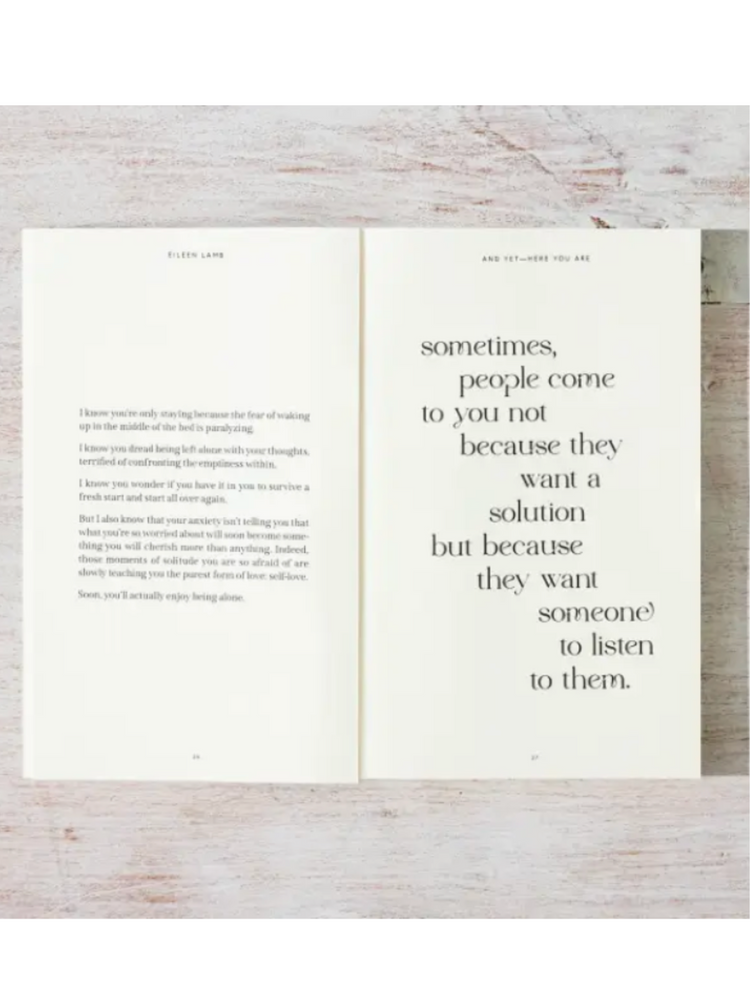 And Yet - Here You Are Book
