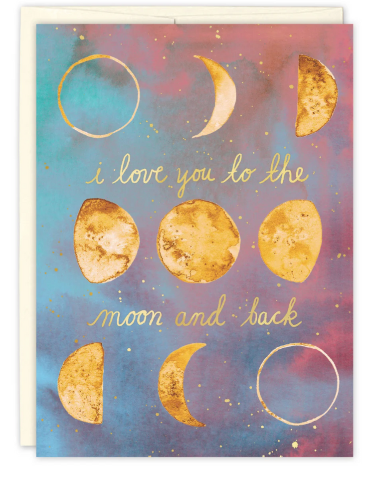 Love You To The Moon and Back Anniversary Card