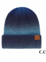 C.C Multi Color Ombre Cuff Beanie Hat.