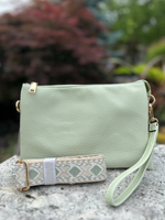 Izzy Crossbody w/ Guitar Strap in Light Fern