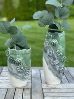 Handmade Floral Pottery Vase