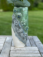 Handmade Floral Pottery Vase