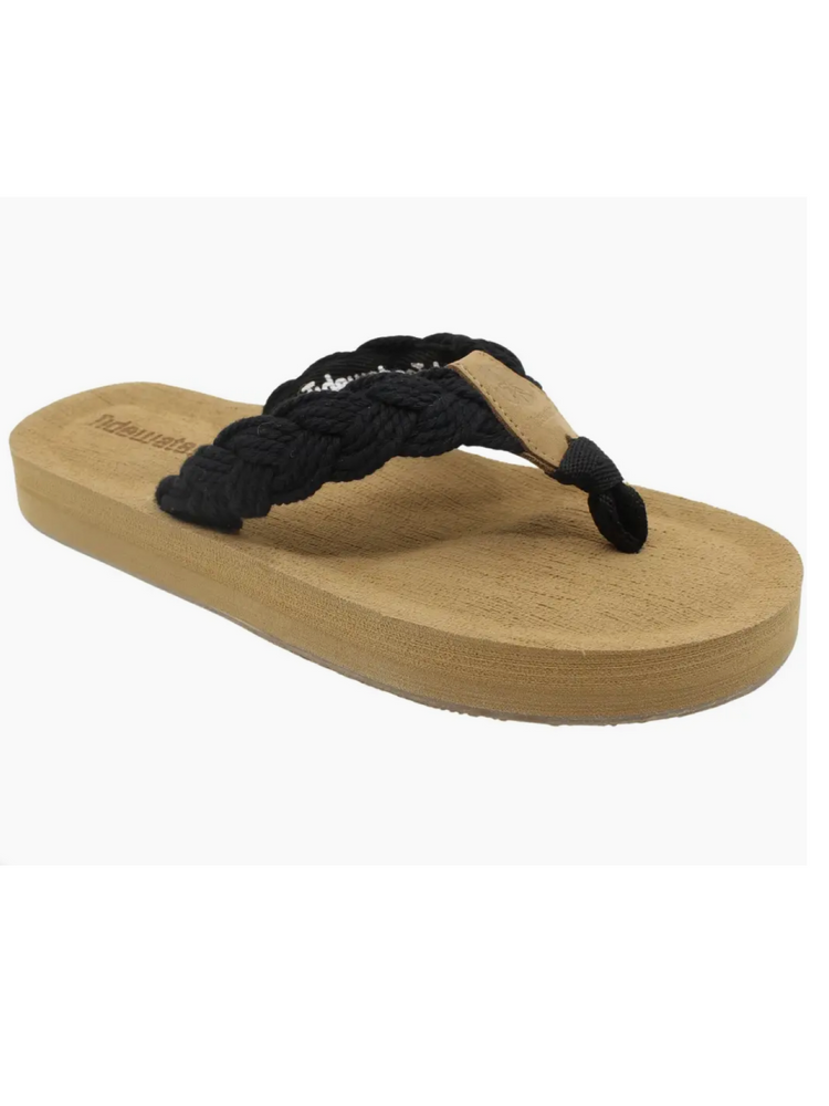 Harbor Black Tidewater Flip Flops
