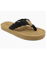 Harbor Black Tidewater Flip Flops