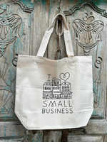 I Love Small Business Tote Bag