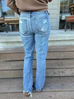 Judy Blue Destroyed Straight Midrise Jeans