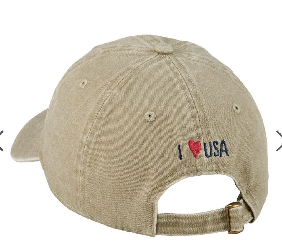I Love USA Baseball Cap