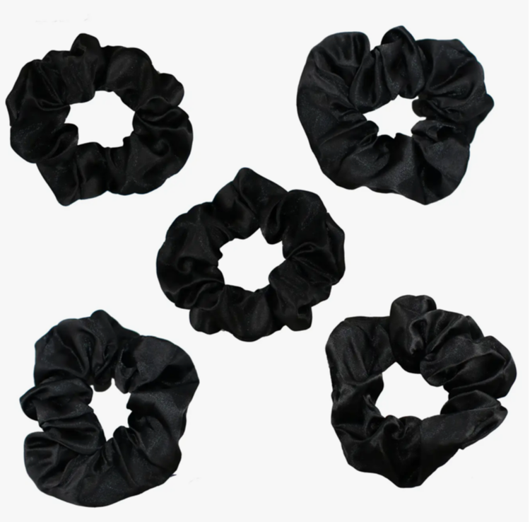 Satin Hair Scrunchies in a Gift Box