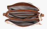 Sabrina Two Tone Crossbody in Melon/Tan