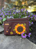 Chala Deluxe Sunflower Crossbody in Plum