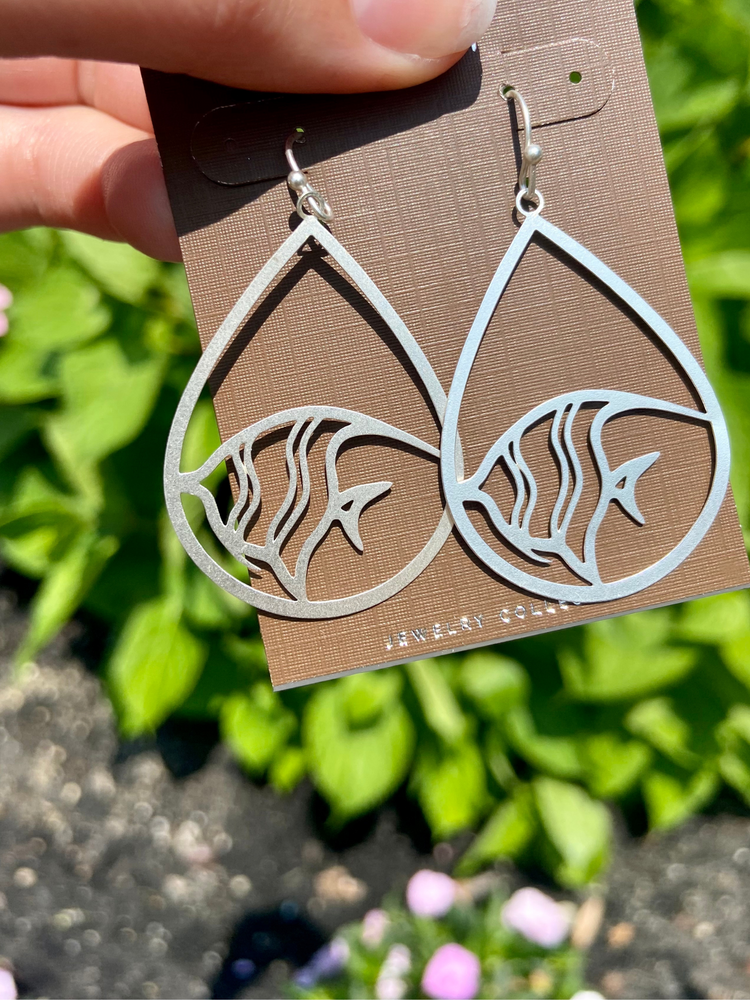 Silver Fish Earrings - Wild Magnolia