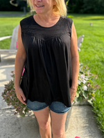 Black Lace Sleeveless Top - Wild Magnolia