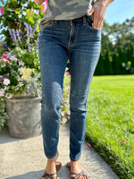 Judy Blue Midrise Cropped Relax Fit Jeans