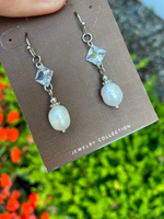 Silver Beaded Earrings