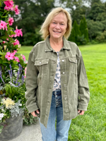 The Opal Jacket in Moss Green