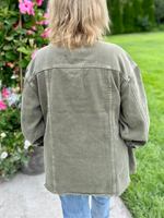 The Opal Jacket in Moss Green