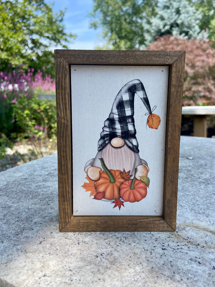 Pumpkin Gnome Sign