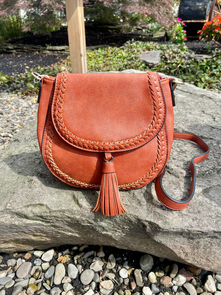 Penelope Saddle Bag in Rust