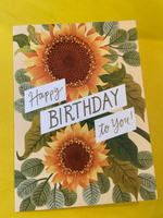 Sunflower Birthday Card