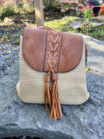 The Eleanora Straw Backpack