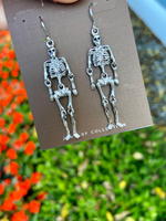 Silver Skeleton Earrings