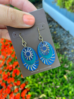 Gold Layer Sunburst Earrings