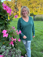 Everyday Comfort Sweater in Heather Juniper