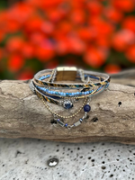 Blue Magnetic Bracelet