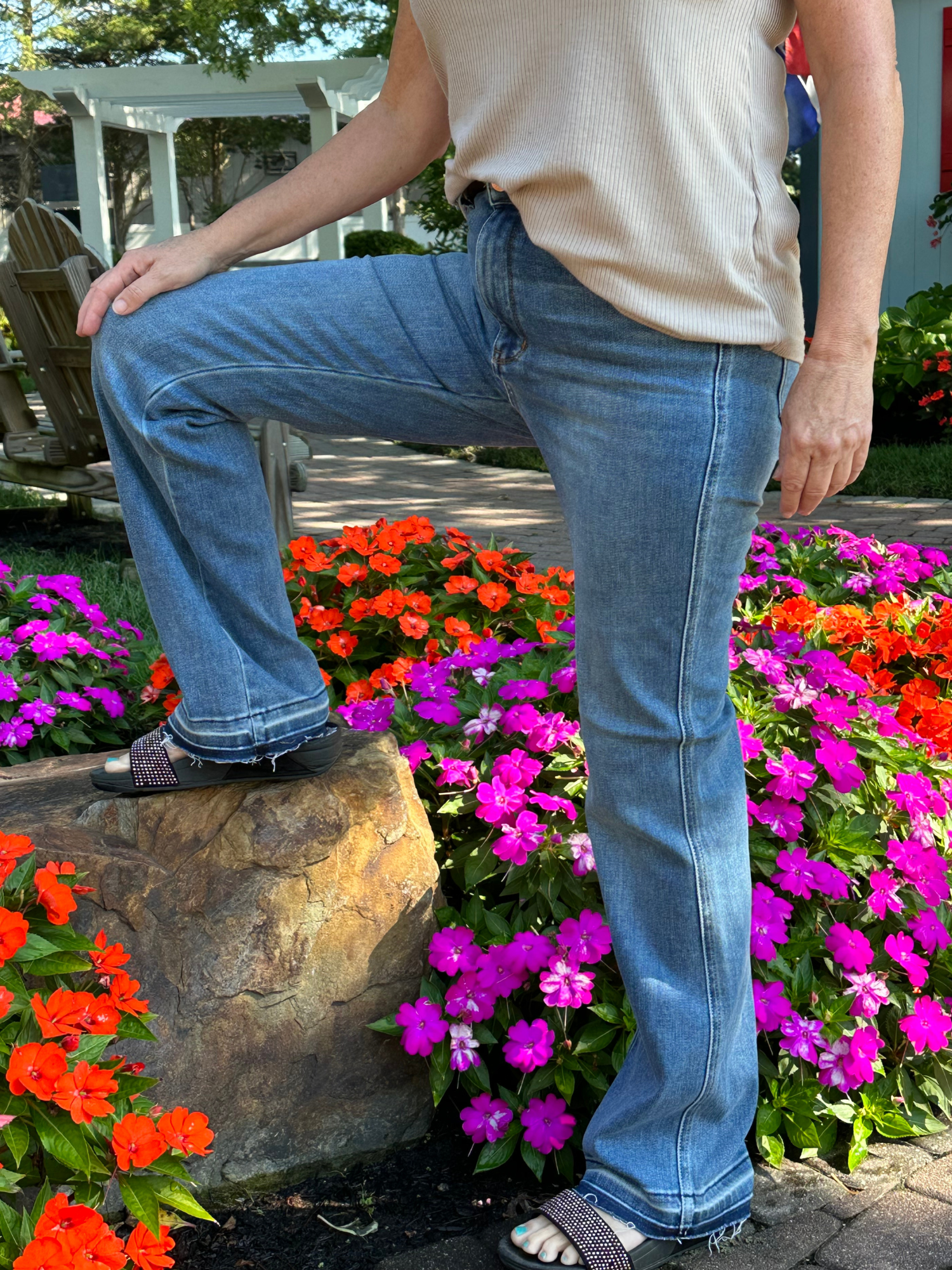 Tummy control online jeans bootcut