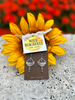 Victorian Drop Silver Earrings