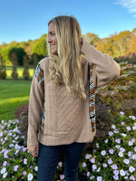 Cable Knit Detail Sweater
