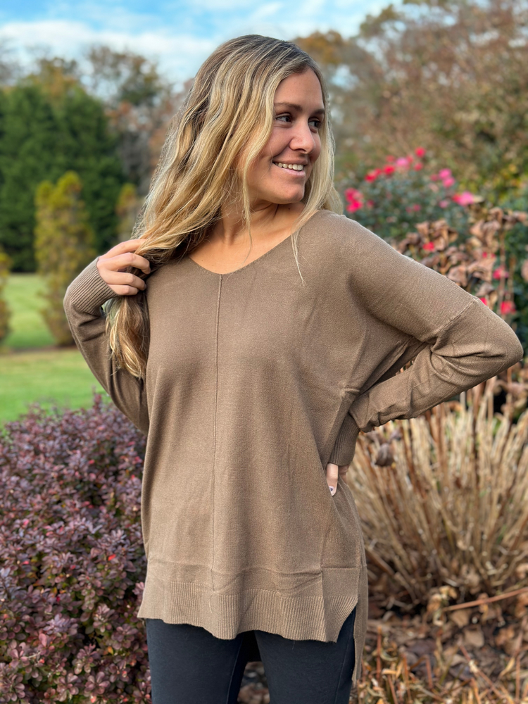 Everyday Comfort Sweater in Oak