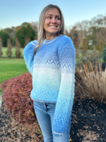 Blue Fuzzy Pullover