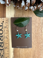Patina Starfish Earrings