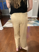 The Ella Pants in Golden Yellow Blossom