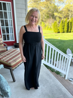 Wide Leg Flowy Jumpsuit in Black