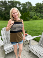 Camo Striped Tank Top