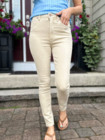 Judy Blue High Waisted Tummy Control Skinny in Bone