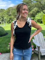 Black and White Tie Tank