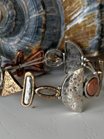 Multimetal Elastic Funky Bracelet