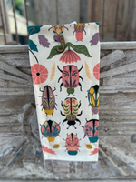 Embroidered Bug Dish Towel